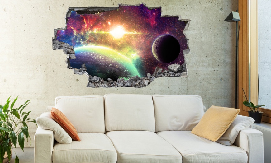 Image 21: 3D Broken Wall Sticker