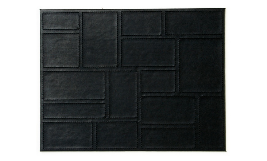 Image 9: Faux Leather Placemats or Coasters