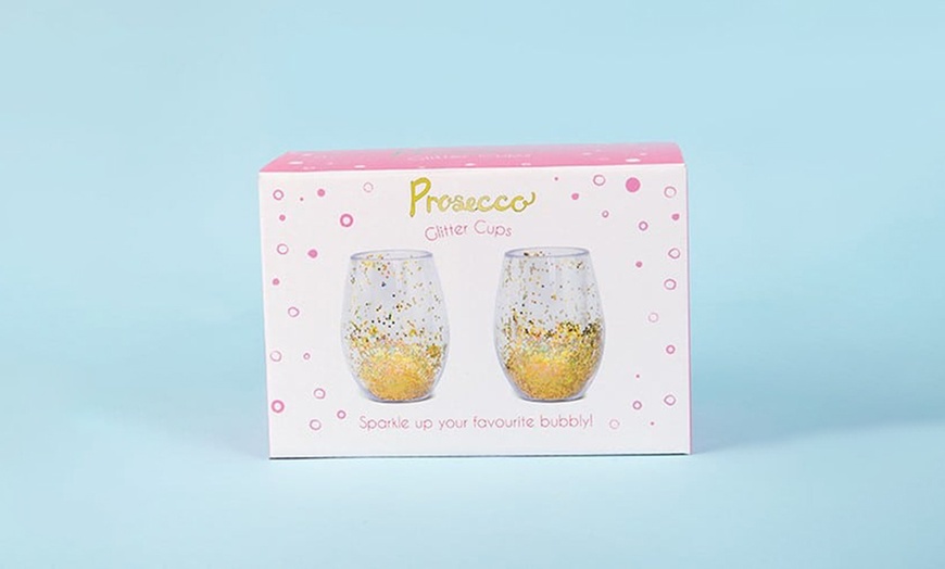 Image 3: Gold Glitter Prosecco Cups