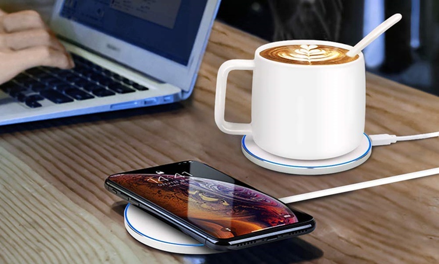 Image 2: Heated Wireless Mug and Charger