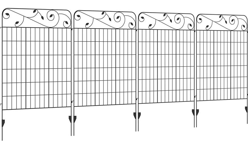 Image 9: Outsunny Decorative Garden Fence