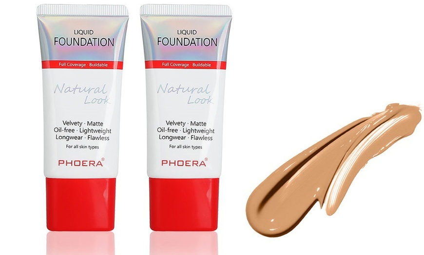 Image 20: Phoera Velvety Matte Lightweight Liquid Foundation