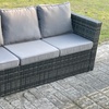 Image 2: 7-tlg. Fimous Polyrattan-Gartenmöbel-Set mit höhenverstellbarem Tisch