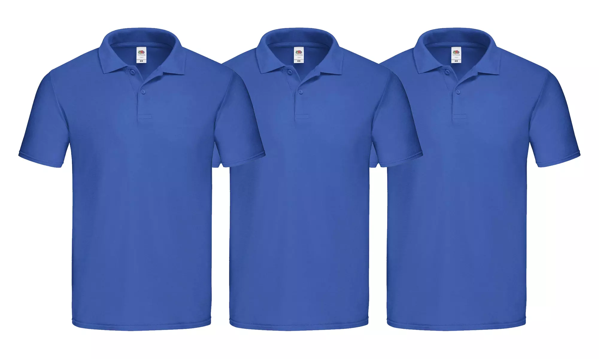 3er-Pack Fruit of the Loom Baumwoll-Poloshirts für Herren