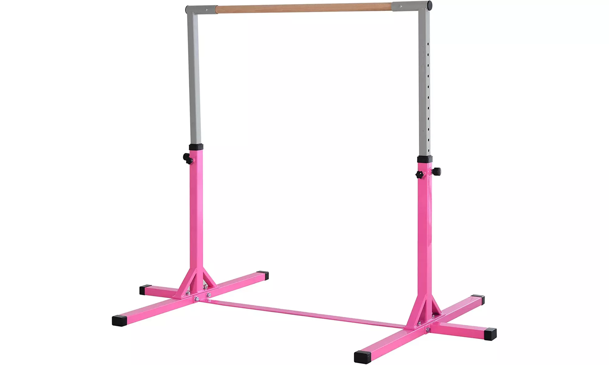HomCom Height Adjustable Horizontal Gymnastic Bar for Kids
