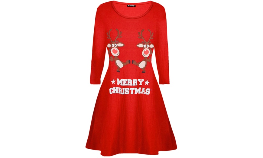 Image 2: Be Jealous Christmas Swing Dress