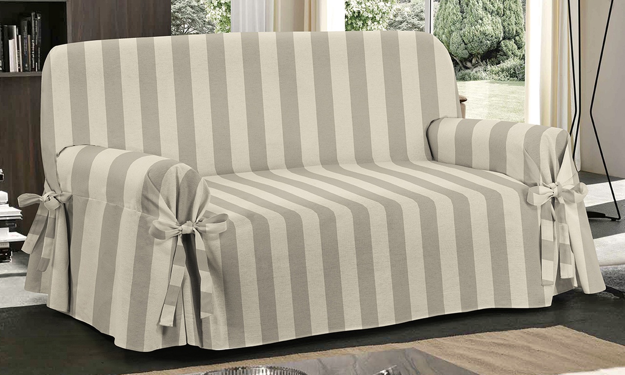 Copripoltrona o copridivano con laccetti