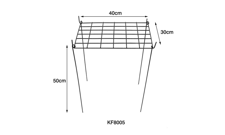 Image 6: Rectangle Grow Through Grid Support for Plants