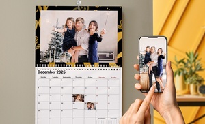 Personalize a photo wall calendar of memories to jazz up your home!