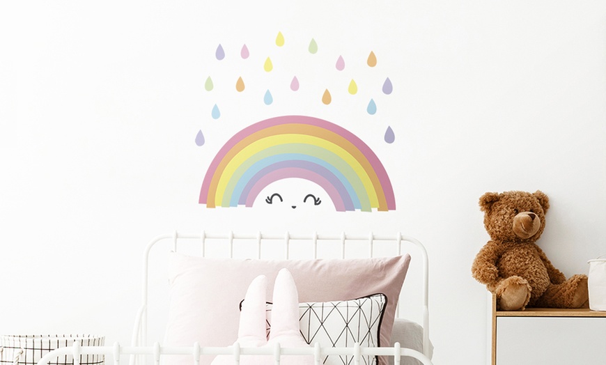 Image 1: Rainbow Wall Stickers