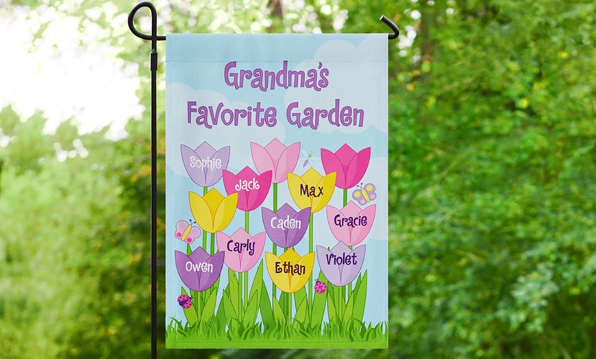 Personalized Garden Flag - Personal Creations | Groupon