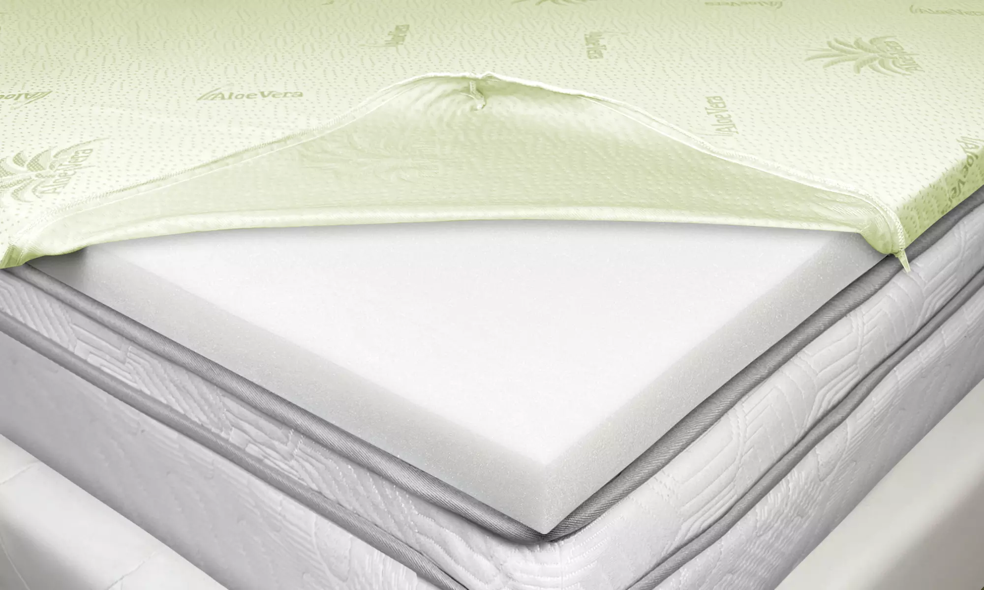 Topper Memory Aloe Vera Made In Italy