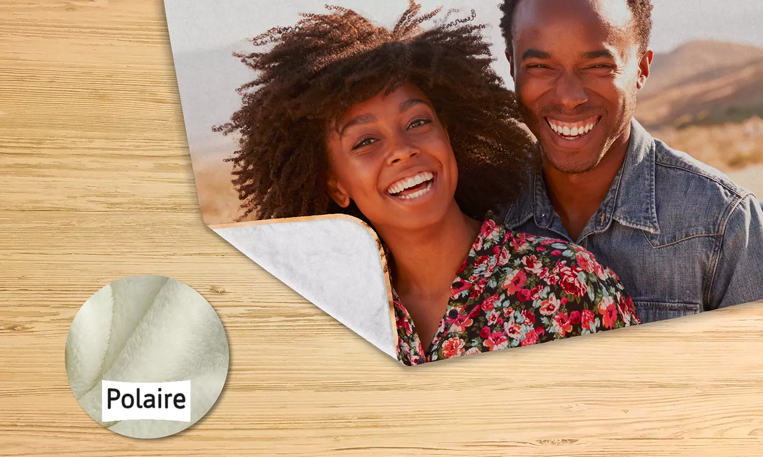 Couverture polaire à personnaliser, dimension au choix, sur Printerpix