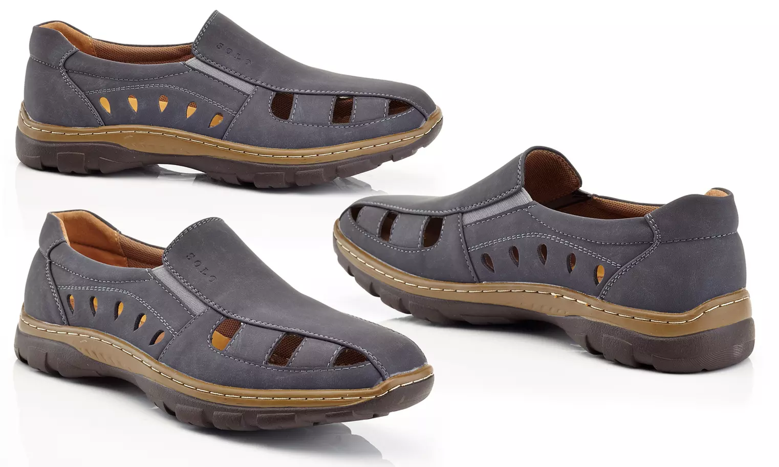 Men's Casual Slip-on Nu-Buck Comfort Loafers - Second Medium