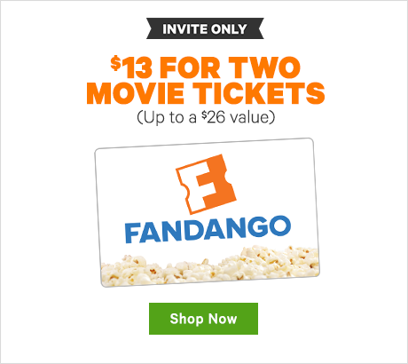 $13 for Two Fandango Movie Tickets