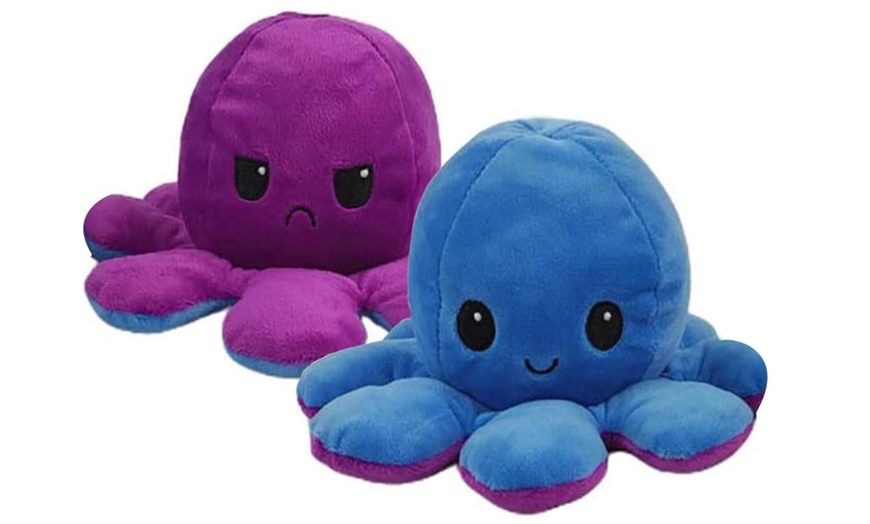 Image 4: Reversible Plush Octopus Toy