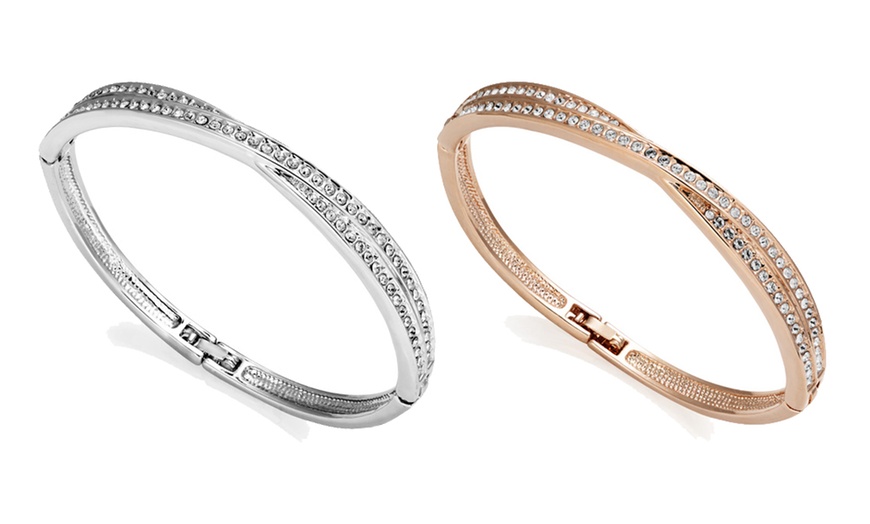 Image 9: Philip Jones Crystal Bangles with Crystals from Swarovski®