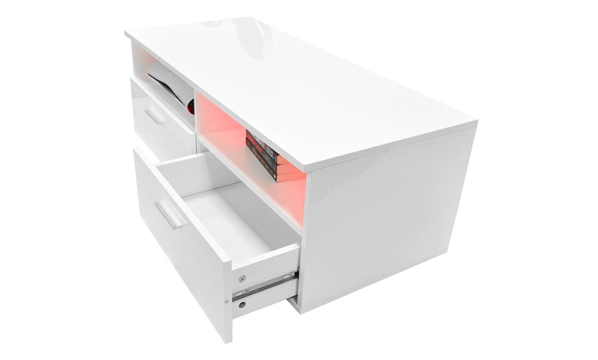 Image 13: TV Stand with LED Lights