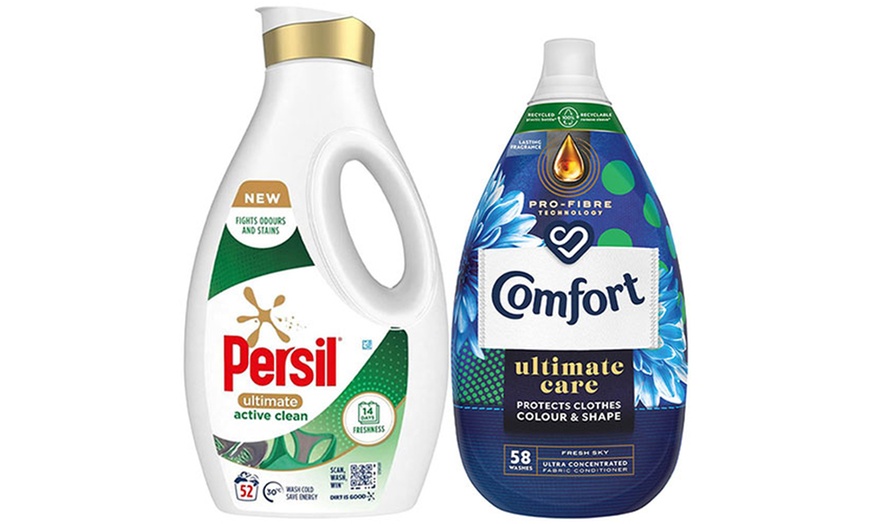 Image 9: Persil Ultimate Washing Liquid Detergent and Comfort Ultimate Care