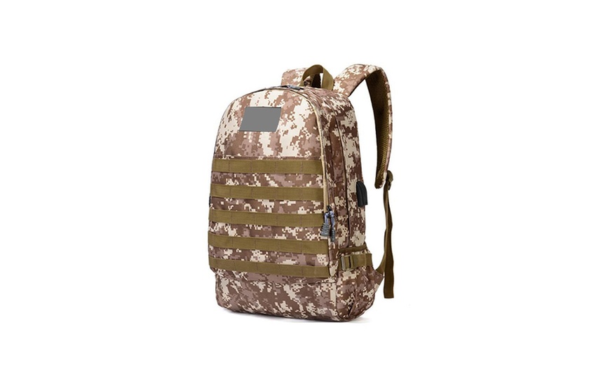 Image 2: Camouflage Molle Backpack