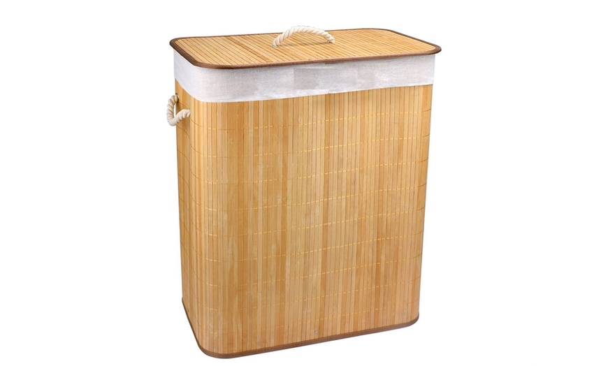 Image 4: Bamboo Laundry Basket