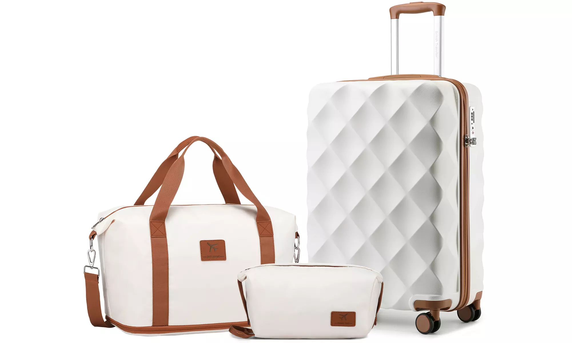 Set van 1, 2 of 4 koffers inclusief reistassen