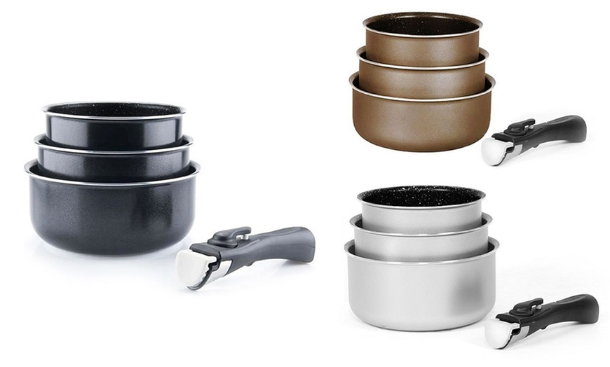 Image 1: Arthur Martin Three-Pot Cookware Set