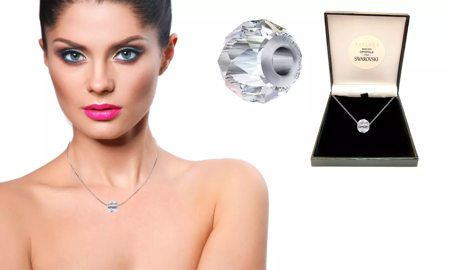 Collier avec pendentif fabriqué avec des cristaux Swarovski® - Second Medium