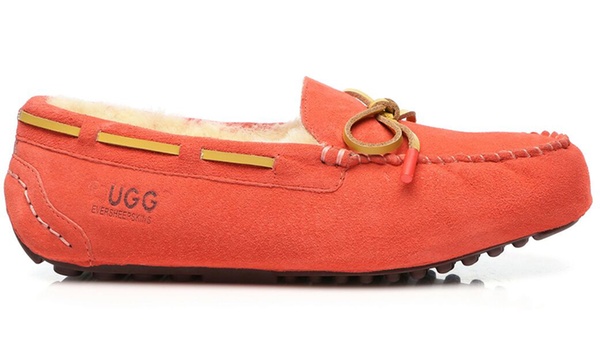 red ugg moccasins