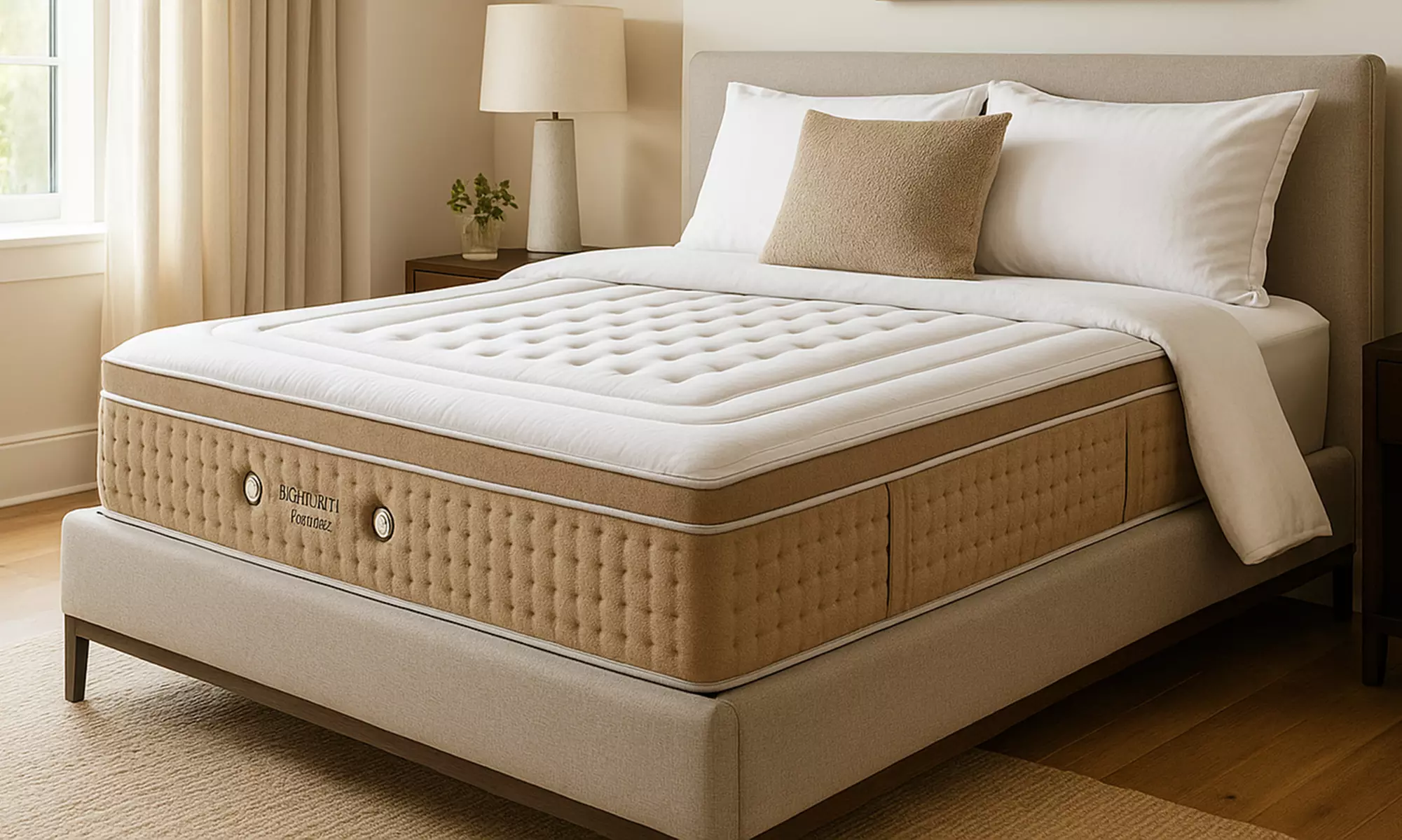 Matelas Sampur "Ibiza", haut de gamme avec surmatelas intégré 33 cm