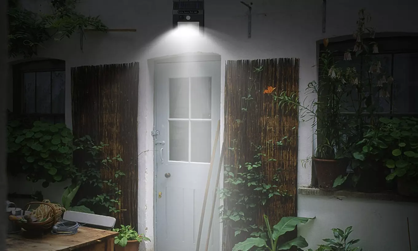 SolarEK Waterproof PIR Motion Sensor Solar Lights (1- or 2-Pack) - Primary Image