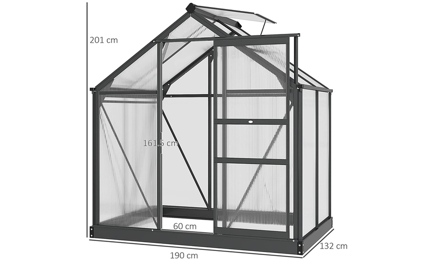 Image 6: Outsunny Clear Large Walk-In Greenhouse