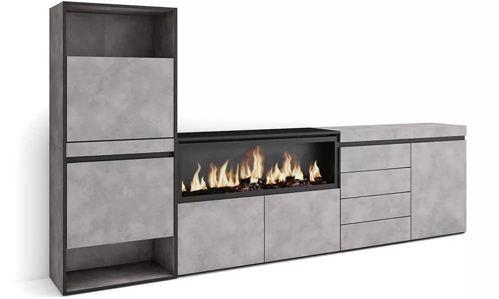 Scarpiera, Credenza, Camino elettrico