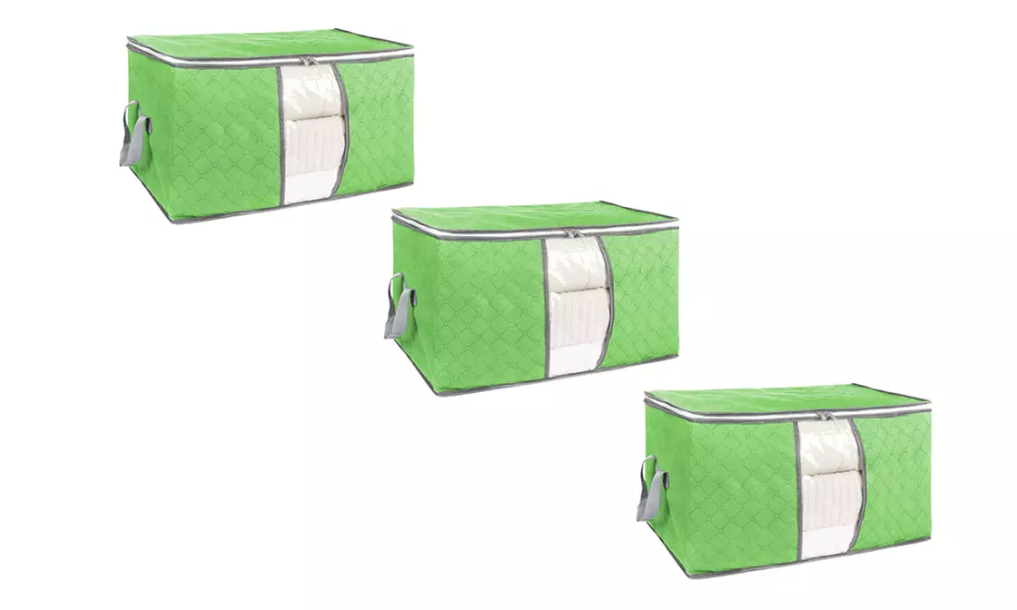Foldable Storage Bag Clothes Blanket Quilt Closet Sweater Organizer Boxes Bags