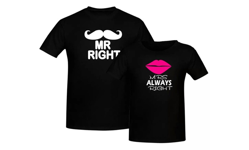 Image 18: Customised Couple T-Shirts