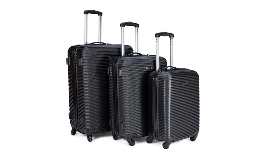 Image 1: Three-Piece Suitcase Set