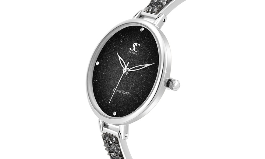 Image 11: Reloj adornado con cristales brillantes de SC Crystal