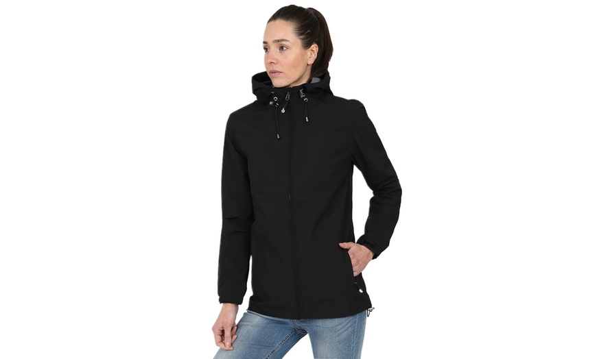 Image 3: Blu Apparel Women's Water-resistant Rain Jacket
