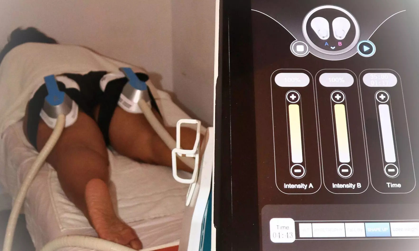 Hasta 9 sesiones de electroestimulación y masaje drenante en Les Corts