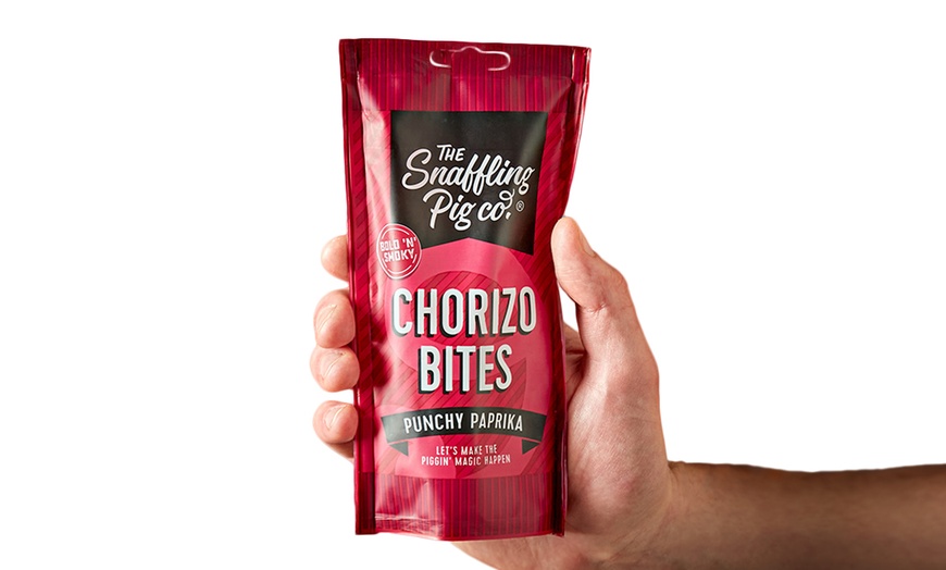 Image 3: Eight Packs of Stacked Tube of Chorizo Bites 50g