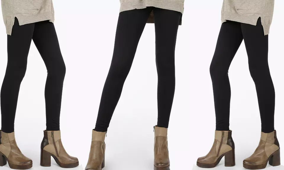 Set di 3 o 5 leggings termici da donna, disponibili in 2 taglie - Primary Image