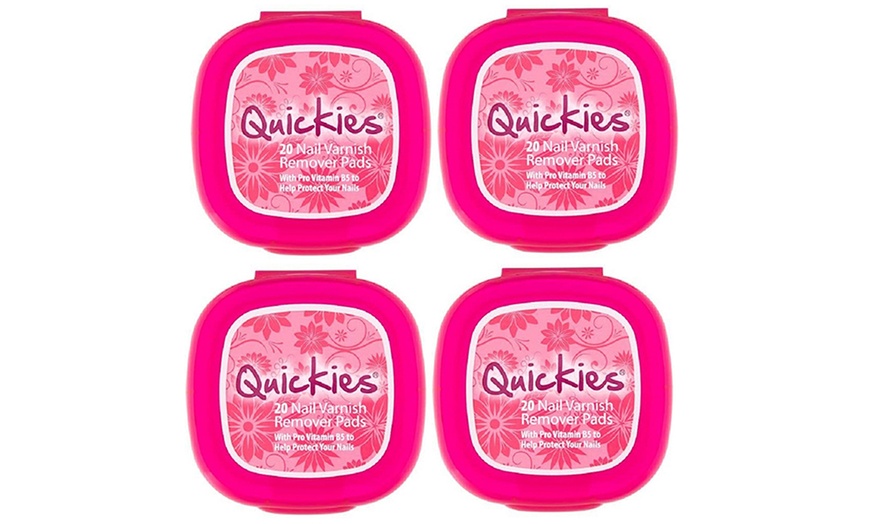 Image 2: 40 or 80 Quickies Nail Varnish Remover Pads