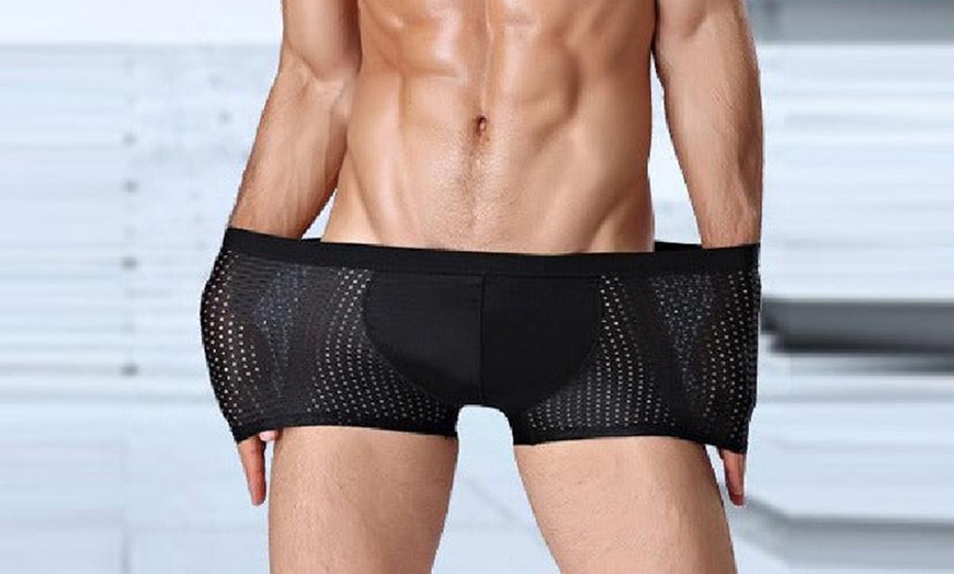 Image 8: Up to 12 Pairs of Men's Breathable Mesh Boxers