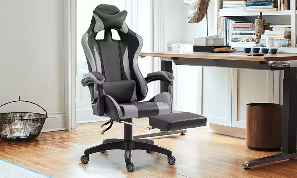 Sedia ufficio Gaming Azrace con poggiapiedi