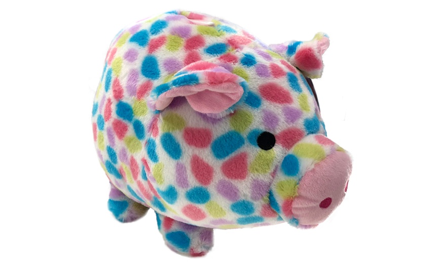 Image 7: Plush Piggy Bank