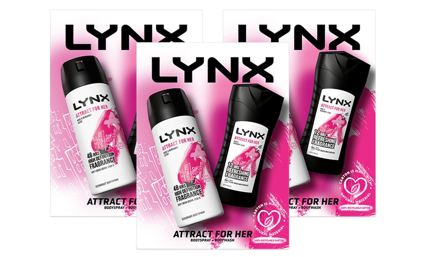 Image 6: Up to Four Lynx Attract for Her Duo Gift Sets