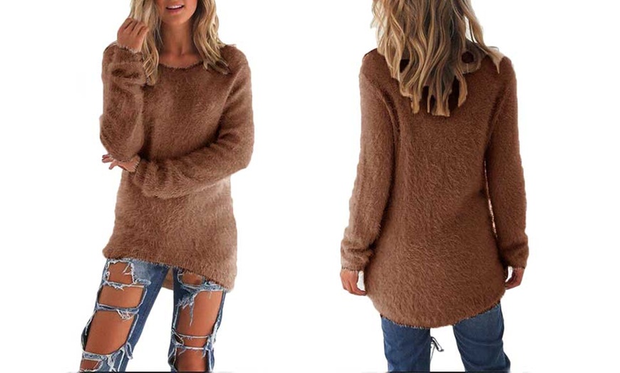 Image 7: Women’s Fluffy Jumper 