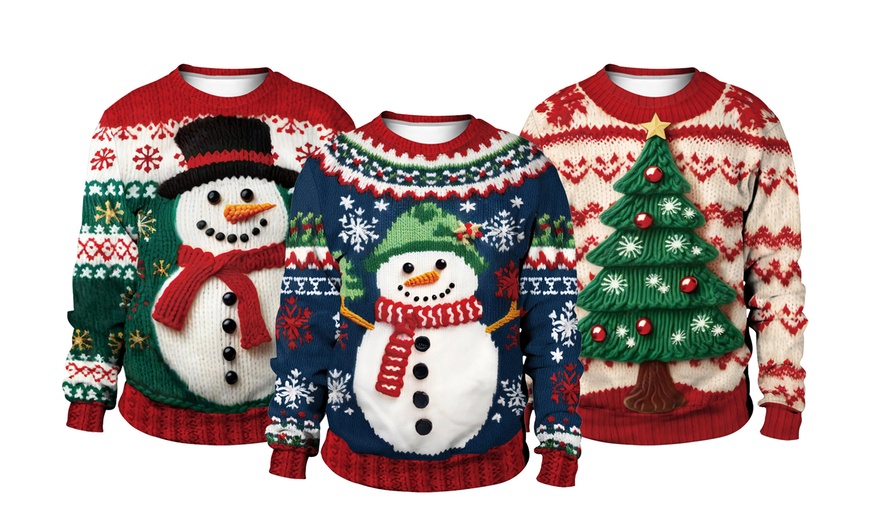 Image 1: Unisex Ugly Christmas Jumpers