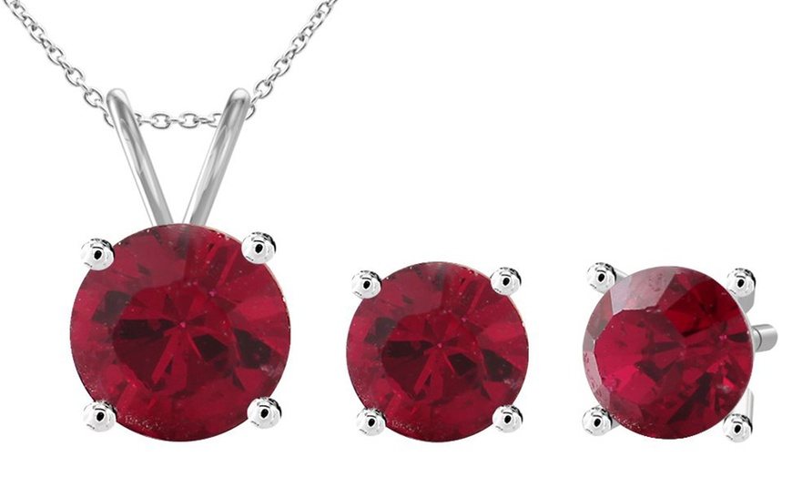 Image 20: Birthstone Set with Austrian Crystals