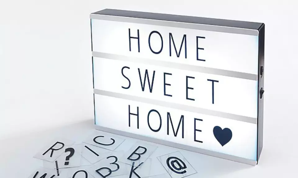 Light Box with Letters and Number Tiles - Primary Image